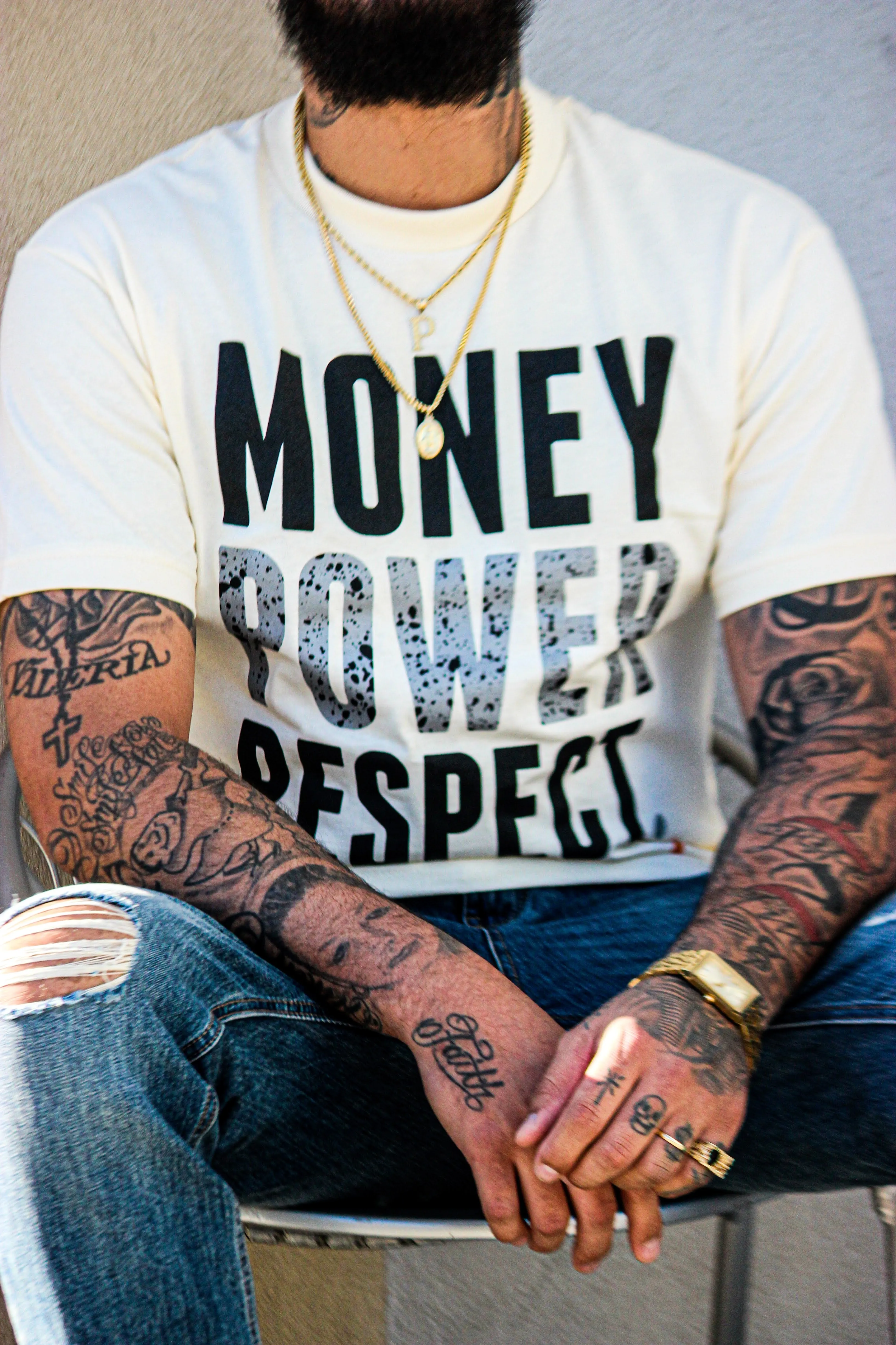 Money Power Respect SBB - Natural Sail T-Shirt