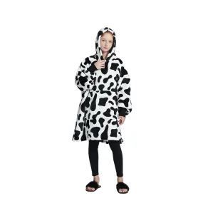 My Snuggy - Kids Monochrome Cow Hoodie Blanket