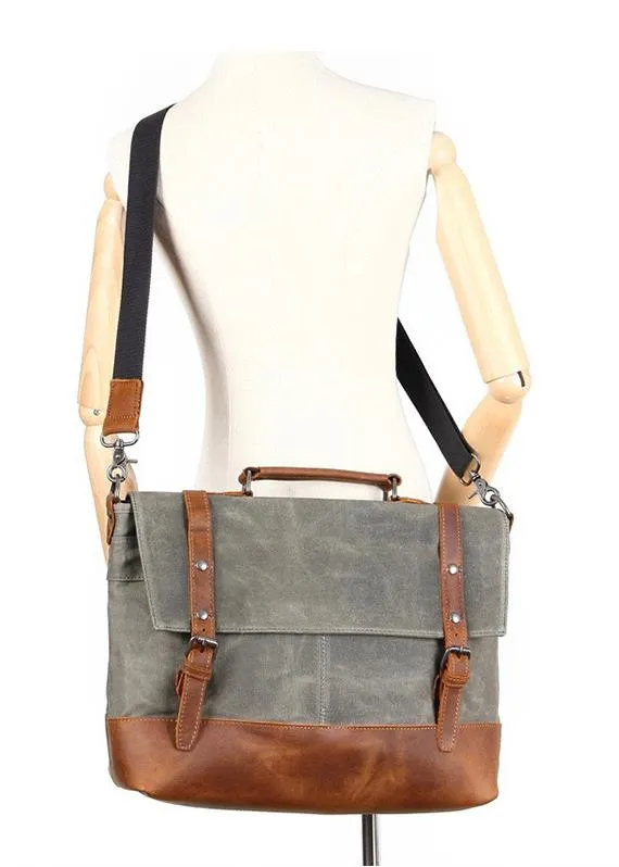 Omaha Canvas Messenger Bag | Laptop Bag | Satchel Bag