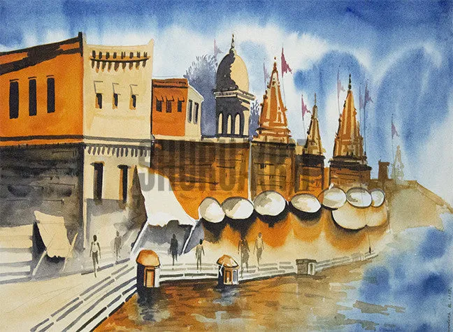 Painting of Benares Ghat