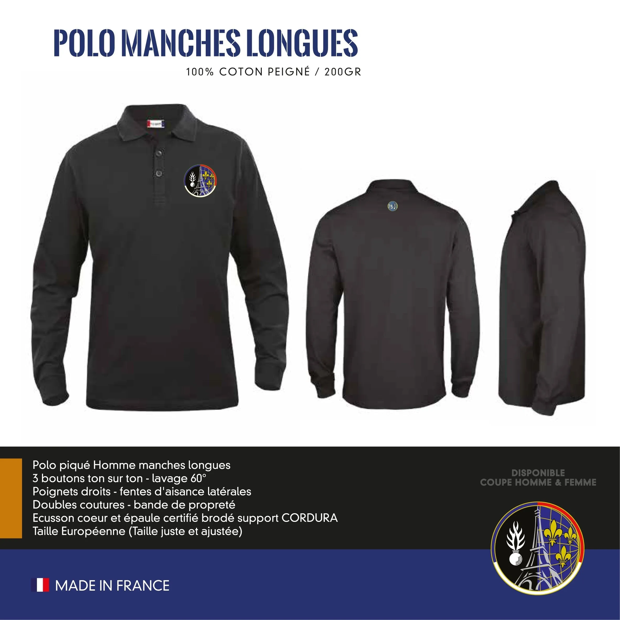 Polo Manches Longues SR PARIS