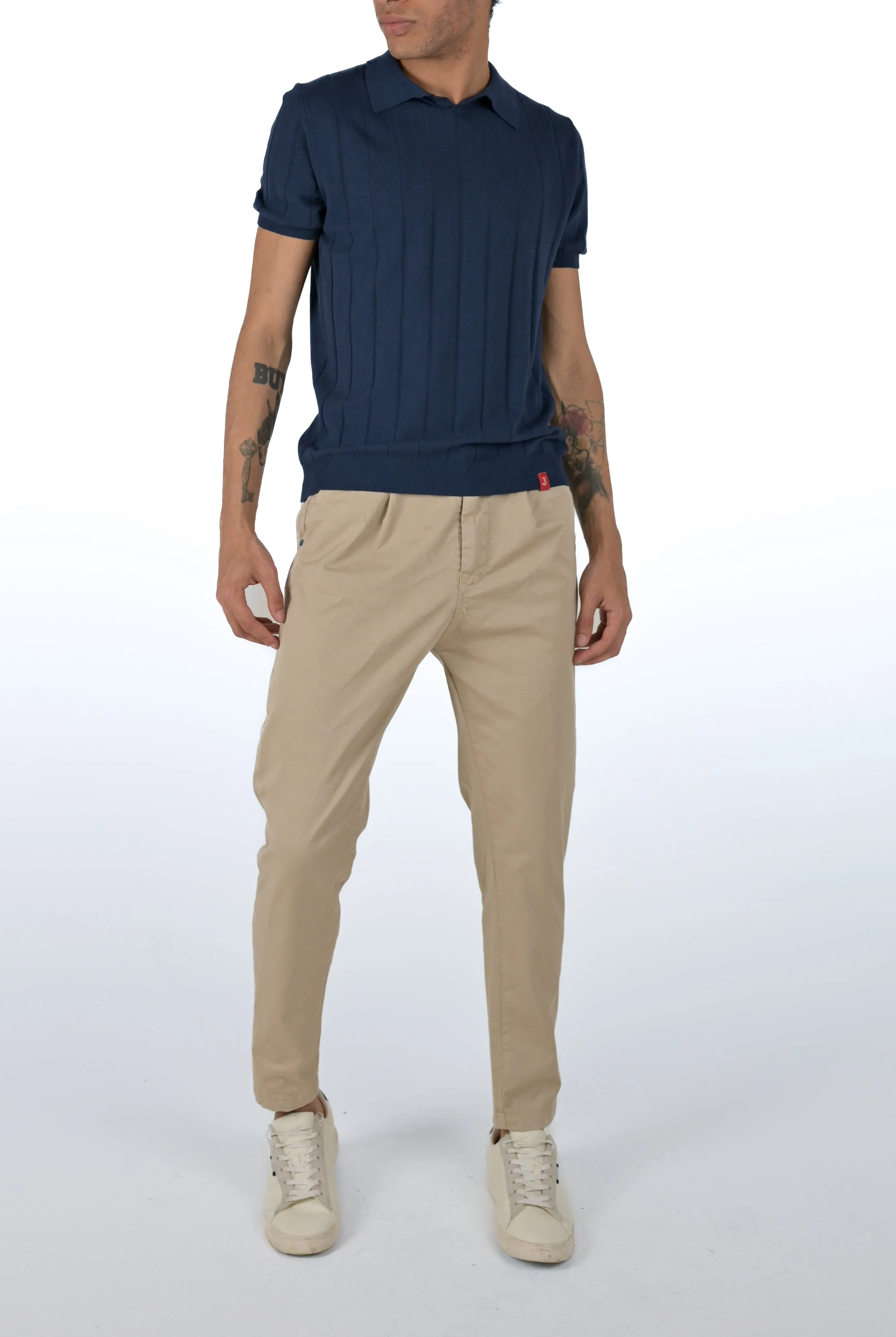 Polo regular DS 2479 Blu SS24