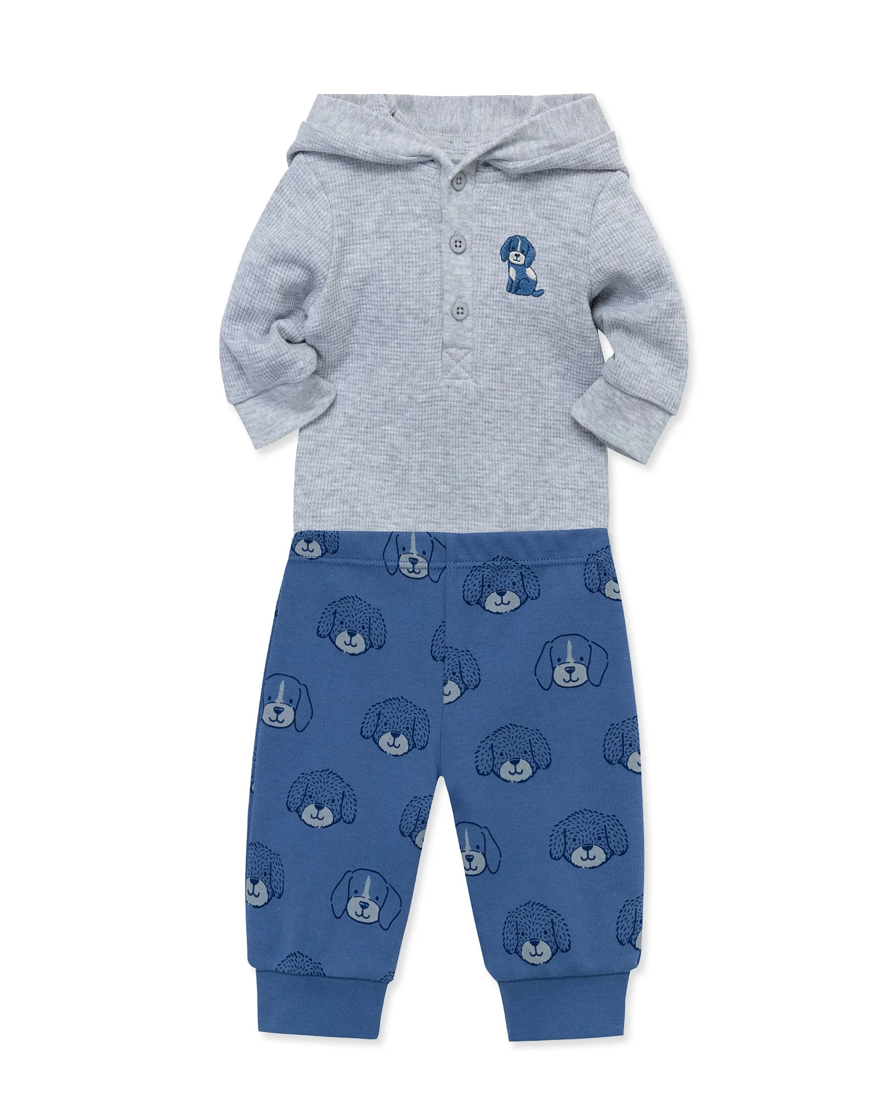 Puppy Bodysuit & Pant Set (3M-12M)