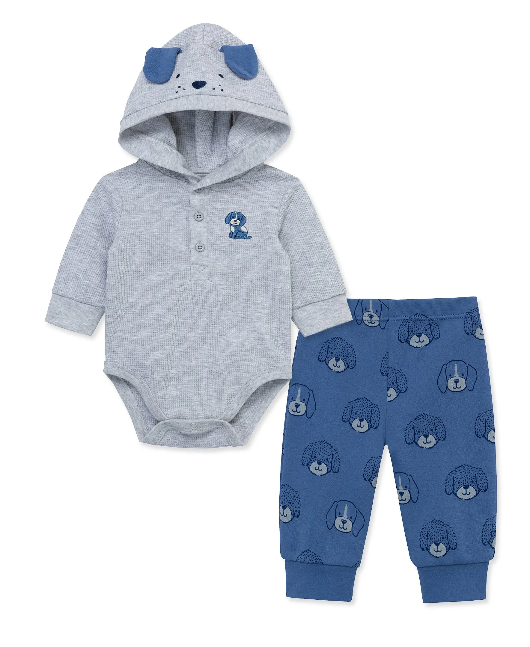 Puppy Bodysuit & Pant Set (3M-12M)