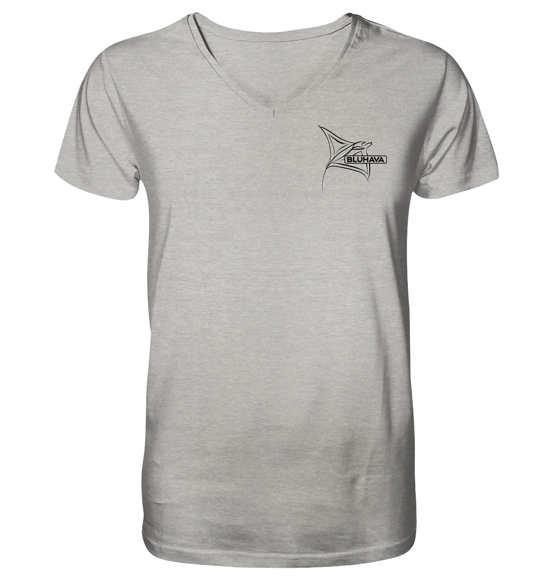 "Art Line Stingray" - Herren Premium Organic V-Neck Shirt