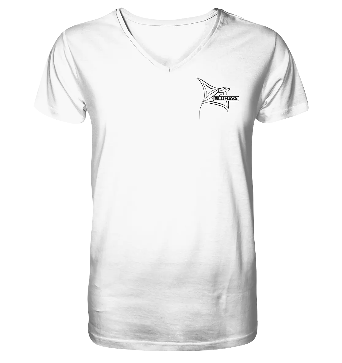 "Art Line Stingray" - Herren Premium Organic V-Neck Shirt