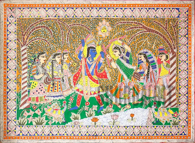 Radha & Krishna: Indian Miniature