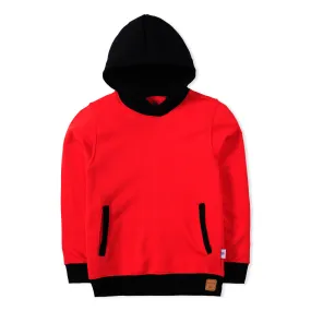 Red Black Pullover Hoodie