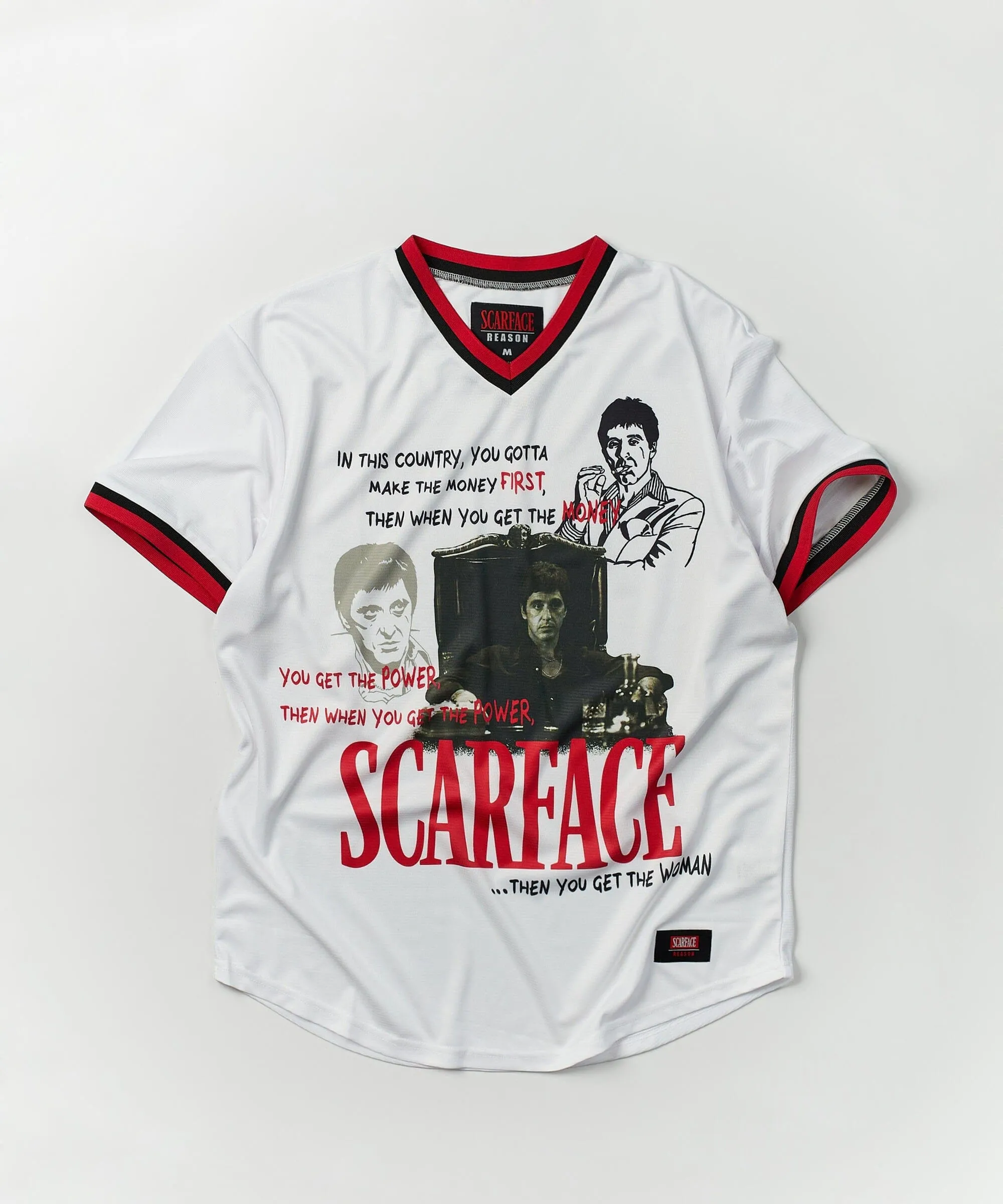 Scarface™ Pinstripe Baseball Jersey - White