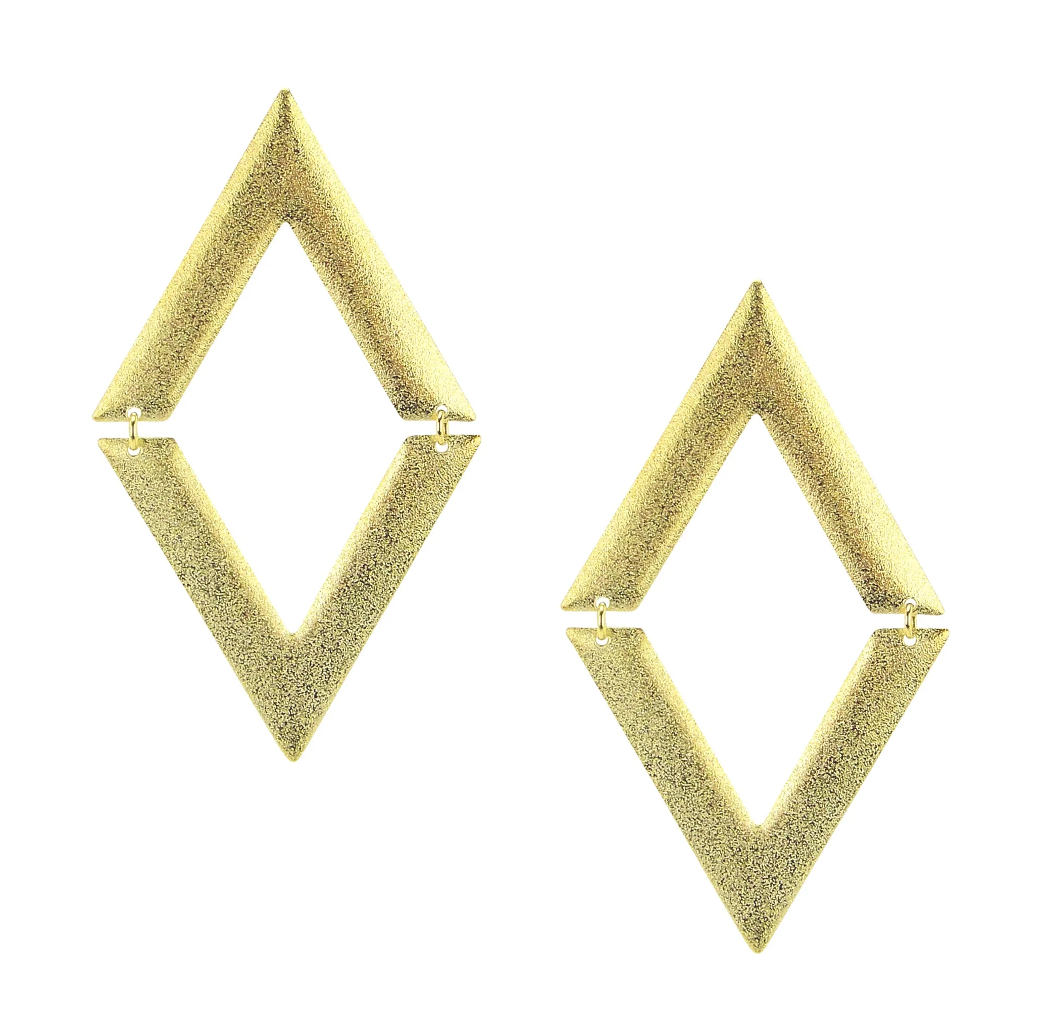 Sheila Fajl V on V Statement Dangle Earrings in Gold Plated