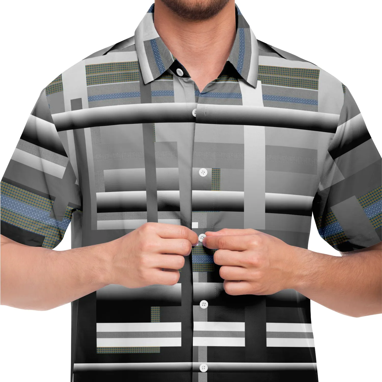 shirt with buttons squares