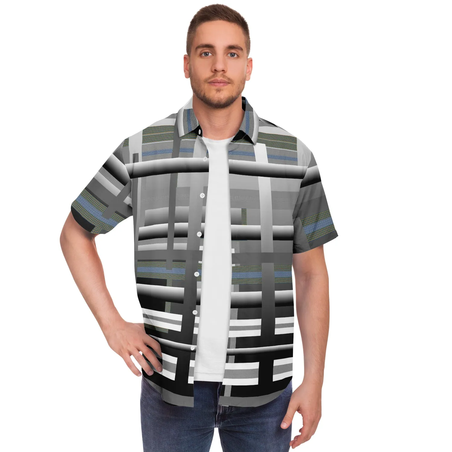 shirt with buttons squares