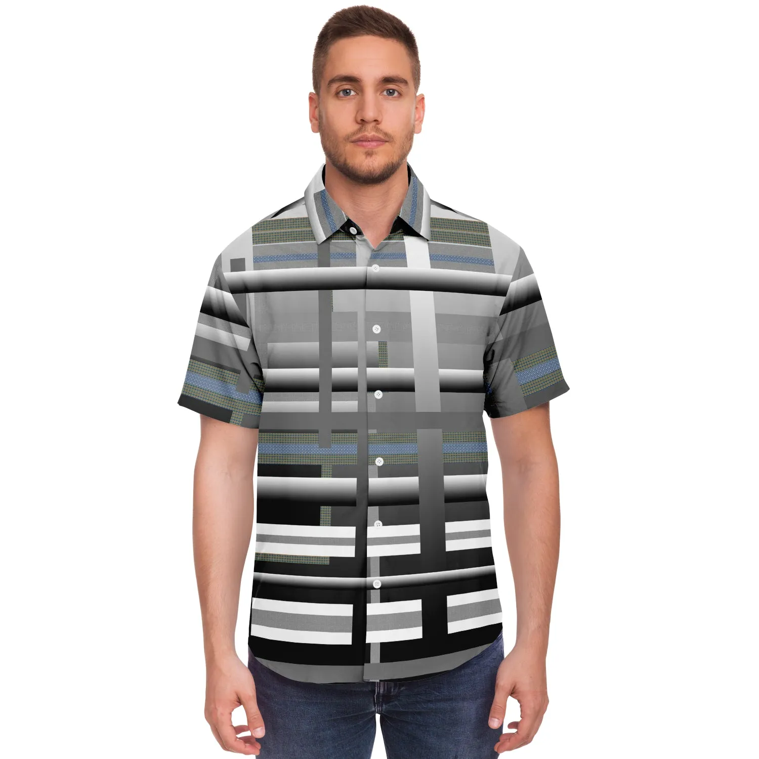 shirt with buttons squares