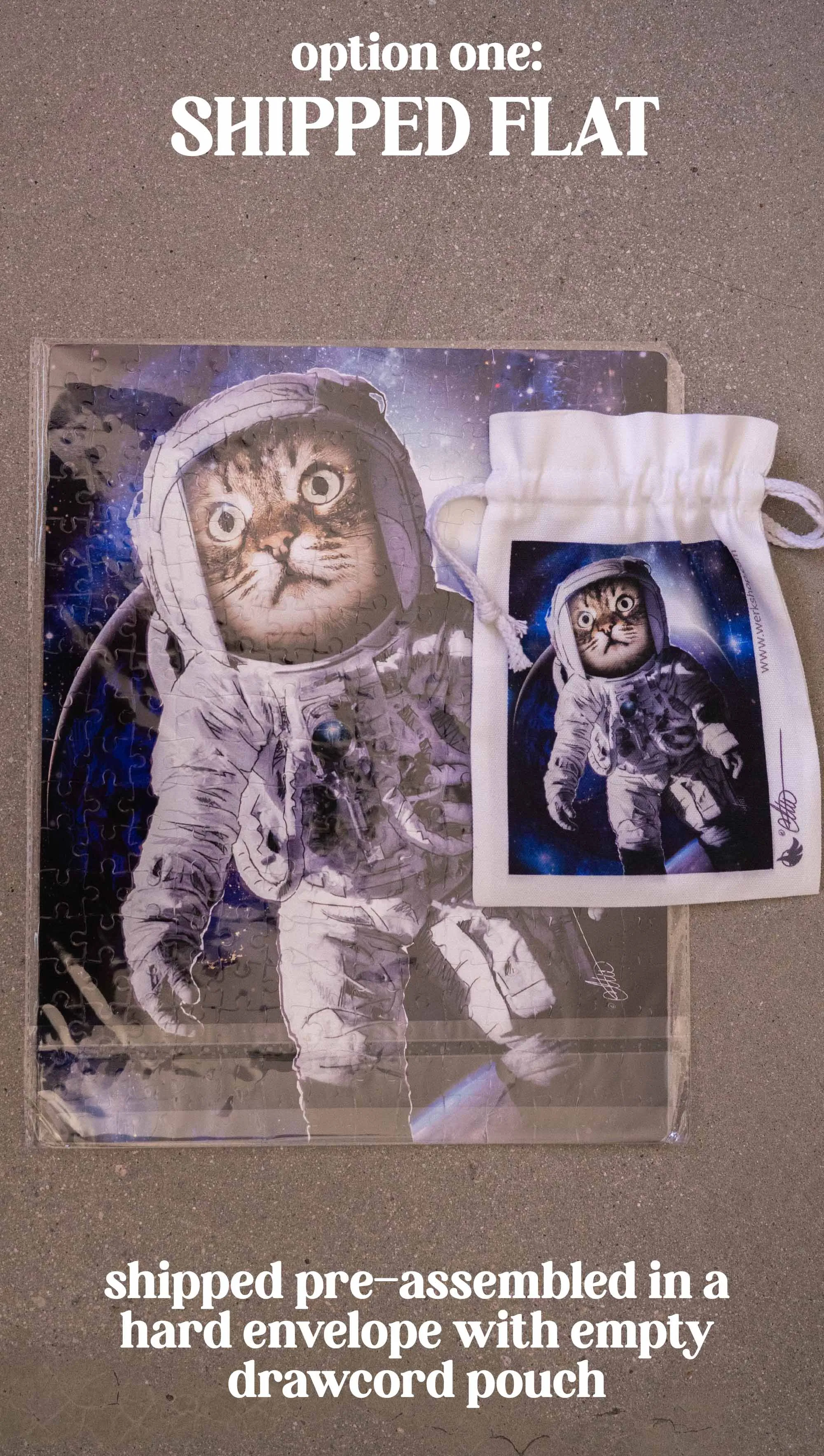 Space Cat - 252 Piece Jigsaw Puzzle