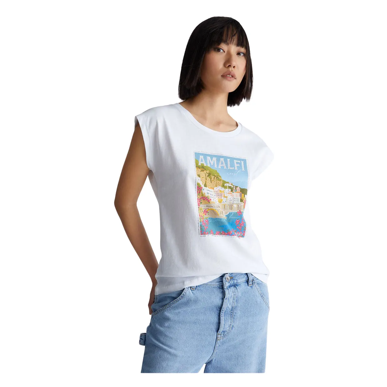 T-shirt Donna Liu-Jo Amalfi Bianco