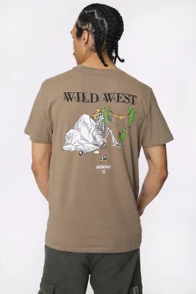 T-Shirt Imprimé Wild West Arsenic Homme