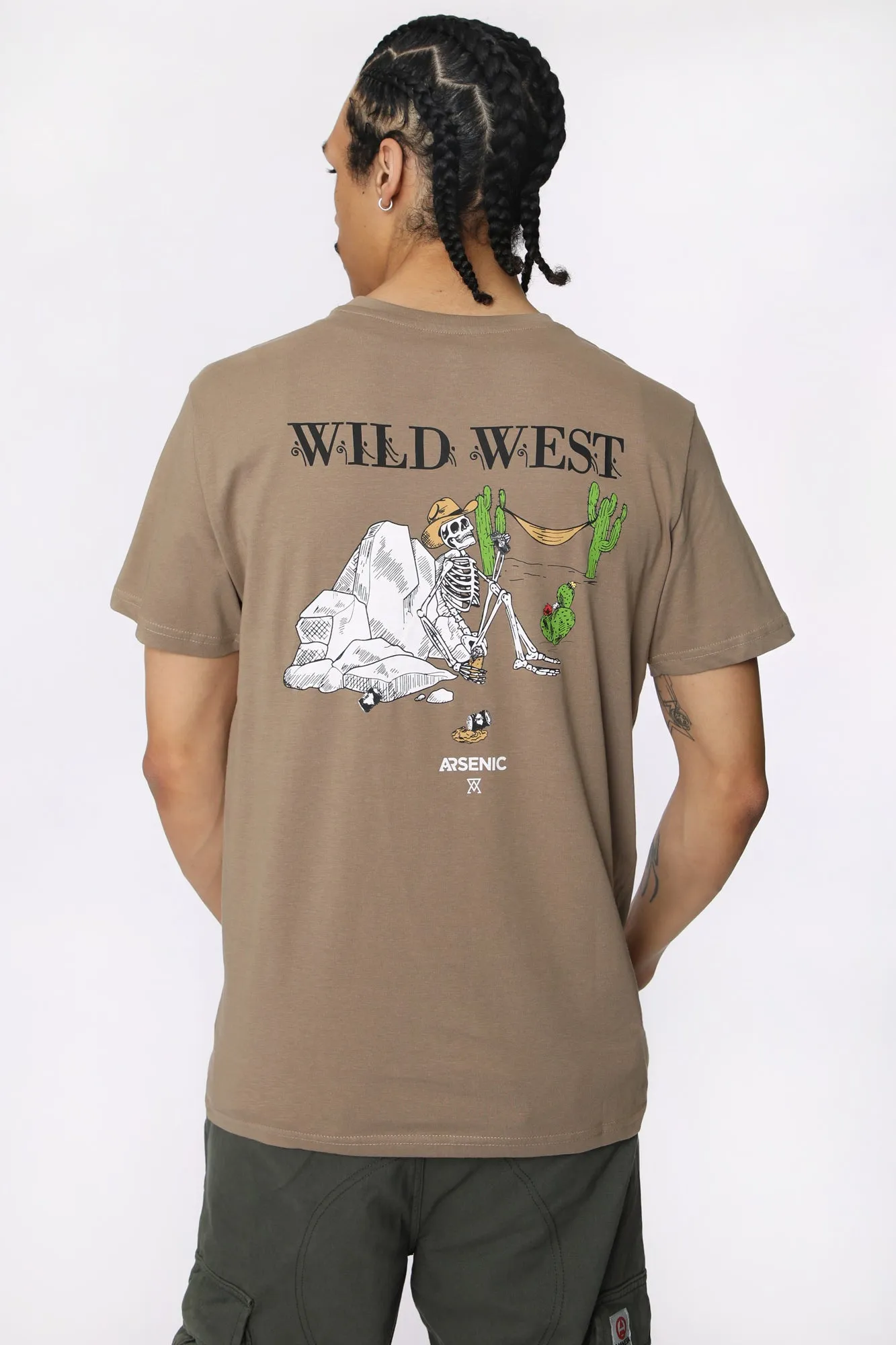 T-Shirt Imprimé Wild West Arsenic Homme