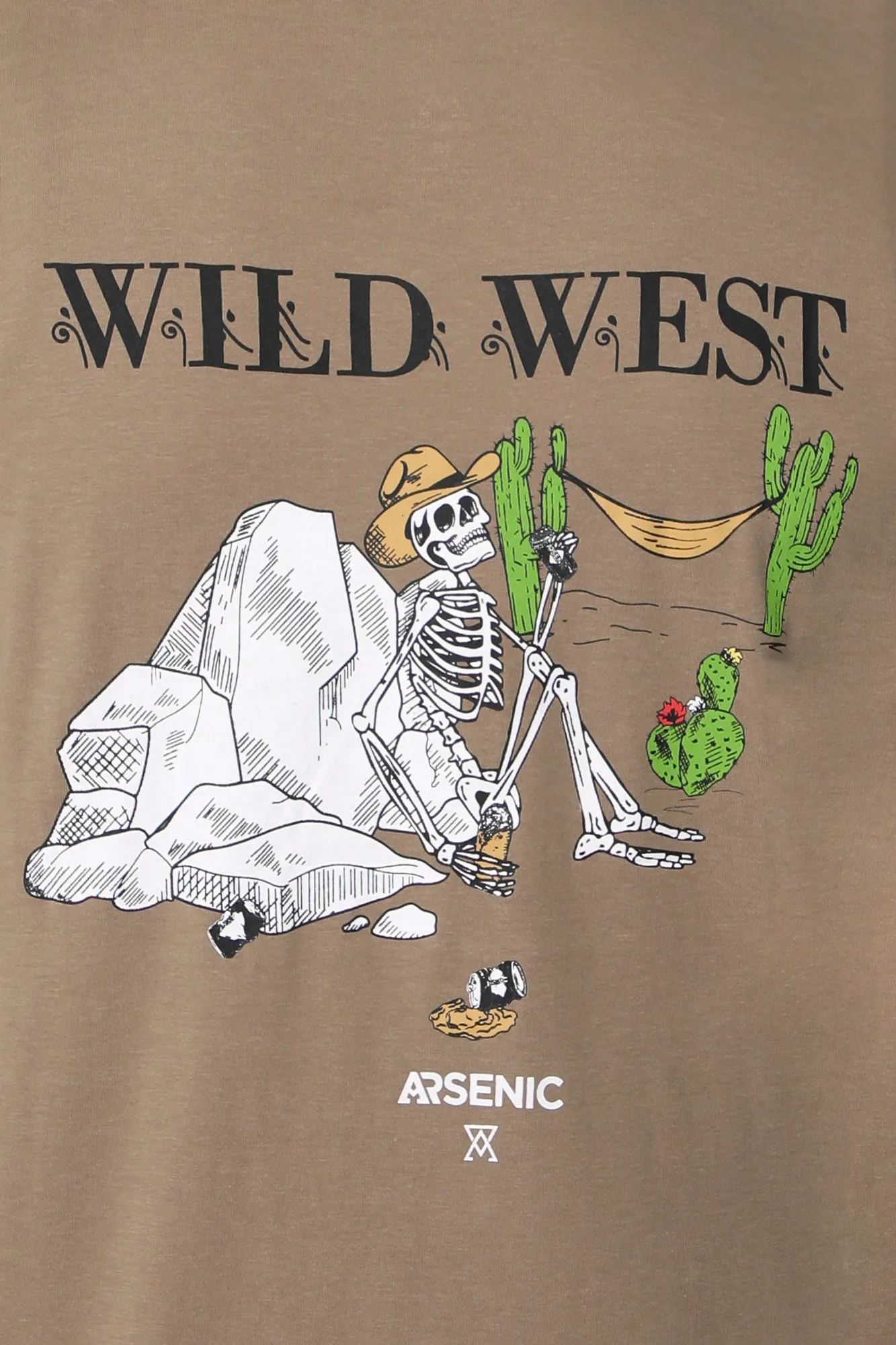 T-Shirt Imprimé Wild West Arsenic Homme