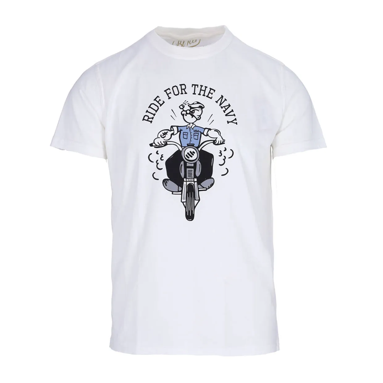 T-shirt Uomo Bl'ker Navy Rider Bianco