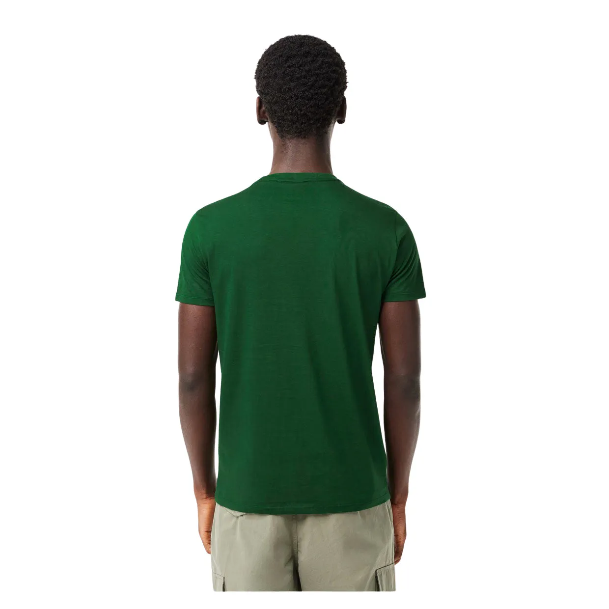 T-shirt Uomo Lacoste Girocollo Cotone Pima Verde