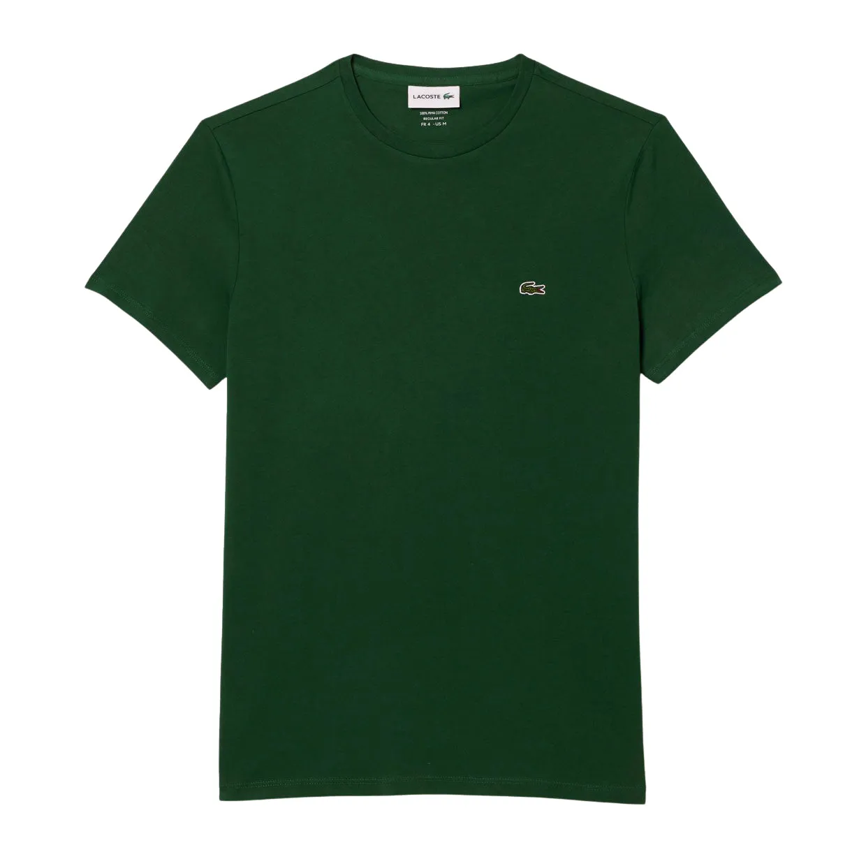 T-shirt Uomo Lacoste Girocollo Cotone Pima Verde