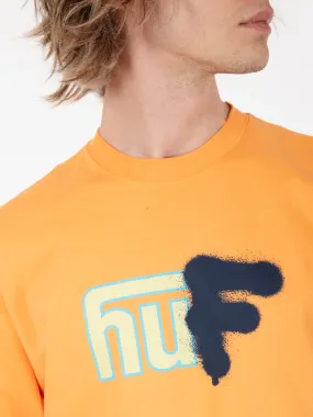 T-shirt Upside Downtown s/s tangerine