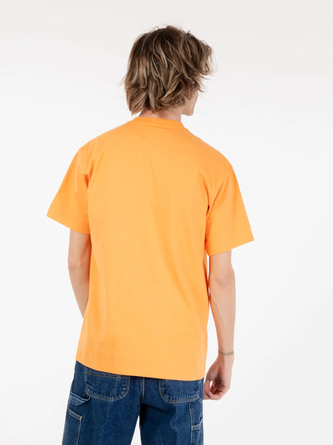 T-shirt Upside Downtown s/s tangerine