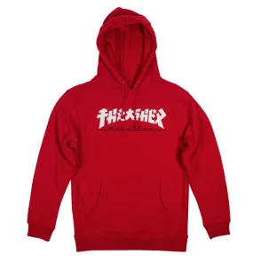 THRASHER SWEAT GODZILLA HOOD RED