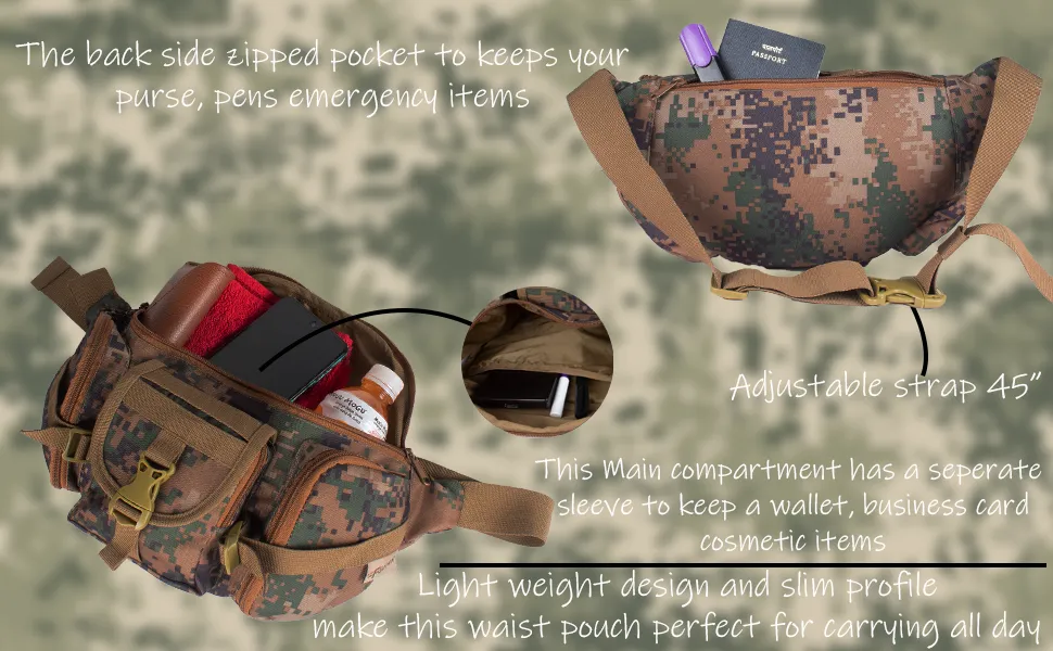 Trail Marpat WL Camo Waist Pouch