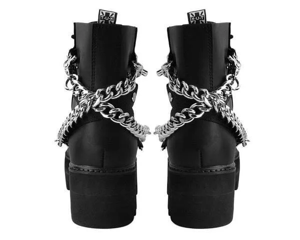 TUK A9752 Black 7-Eye Chain & Strap Dino Lug Boot