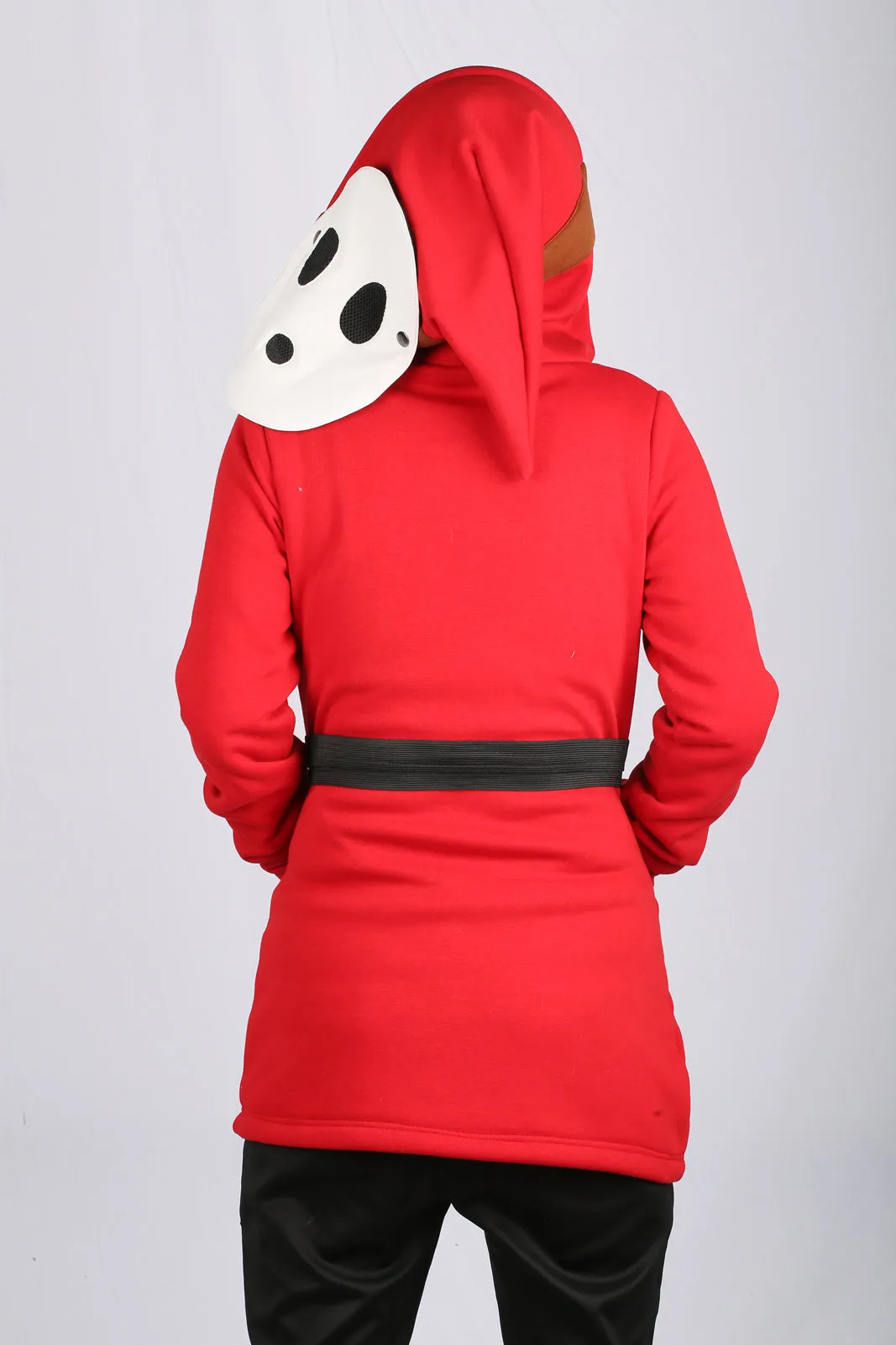 Xcoser Mario Series Shy Guy Hoodie Women's Hooded Sweatshirt Cosplay Costume